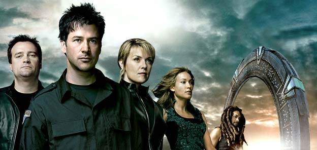 Imagen con los principales intérpretes de la serie de ciencia ficción 'Stargate Atlantis' (2004-2009).